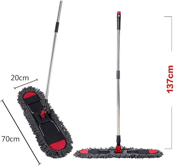 Mop - Large Flat Mop Lazy Mopping Household Dust Push Wood Floor Mop