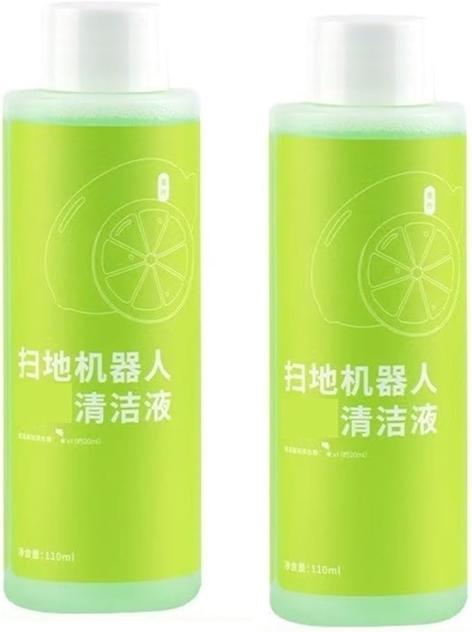 110ML Lime Flavor Cleaning SolutionCompatible For Deebot T50 MAX PRO Omni/ X8 PRO OMNI/ X9 PRO Omni Robot Vacuum Cleaner Accessory(2PCS)