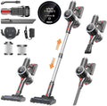 Cordless Vacuum Cleaner for Home 6-in-1 Stick Vacuum Cordless Rechargeable with LED Display &amp Green Floor Lights Lightweight Vacuum Cleaners for Home Pet Hair Hardwood Carpet