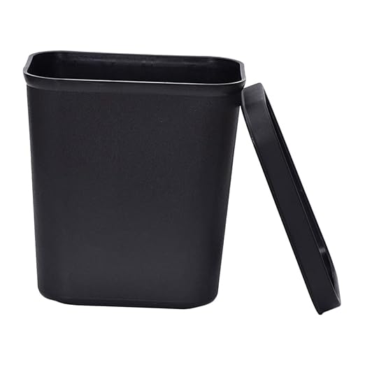 1pc Creative Household Plastic Trash Bin Compact Wastebasket for Kitchen Bathroom Office Stylish and Functional Waste Container for Easy Waste Management Capacity