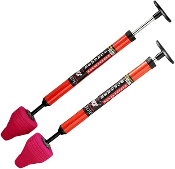 Compatible for Home Toilet Sewer Dredging Plunger 2Pc High Pressure One Shot Pipe Unblocking Silicone Cleaner
