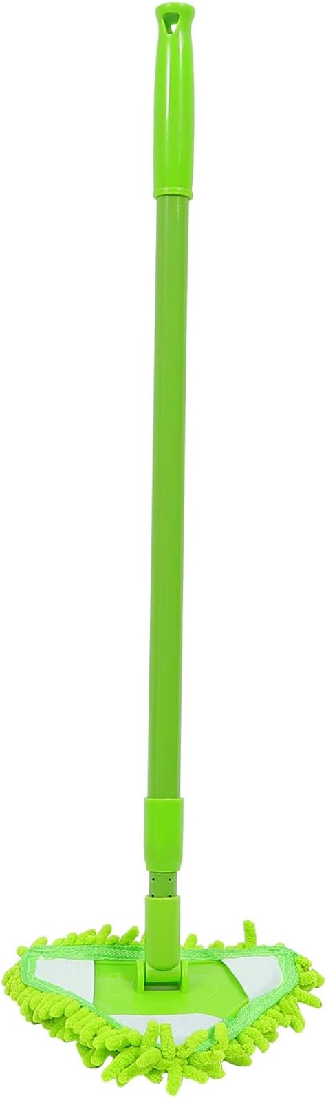 Adjustable Telescopic Triangular Mop with Extension Pole for Easy Floor and Glass Cleaning Lightweight and Portable Home Mop Cleaner for Efficient Dust and Dirt Removal