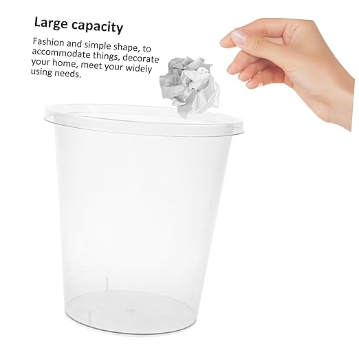 Mobestech No Lid Trash Can Wastebasket for Kitchen Bathroom Living Room and Bedroom Stylish Easy to Use for Keeping Spaces Tidy