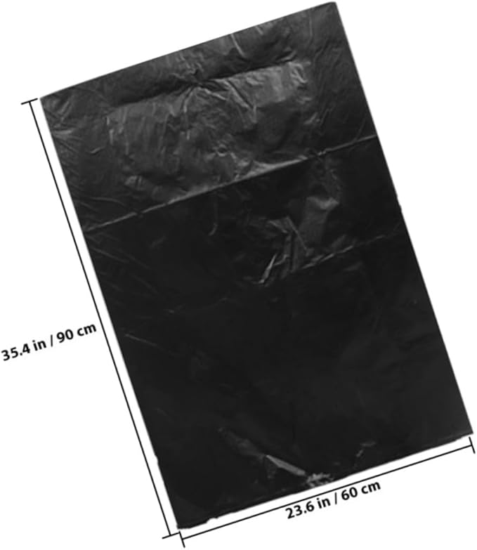 Heavy Duty Large Trash Bags 50Pcs Big Garbage Bags 60X90Cm Commercial Contractor for Industrial Cleaning and Property Maintenance