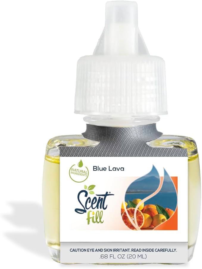 Scent Fill Blue Lava Plug in Air Freshener 4 Scented Oil Refills