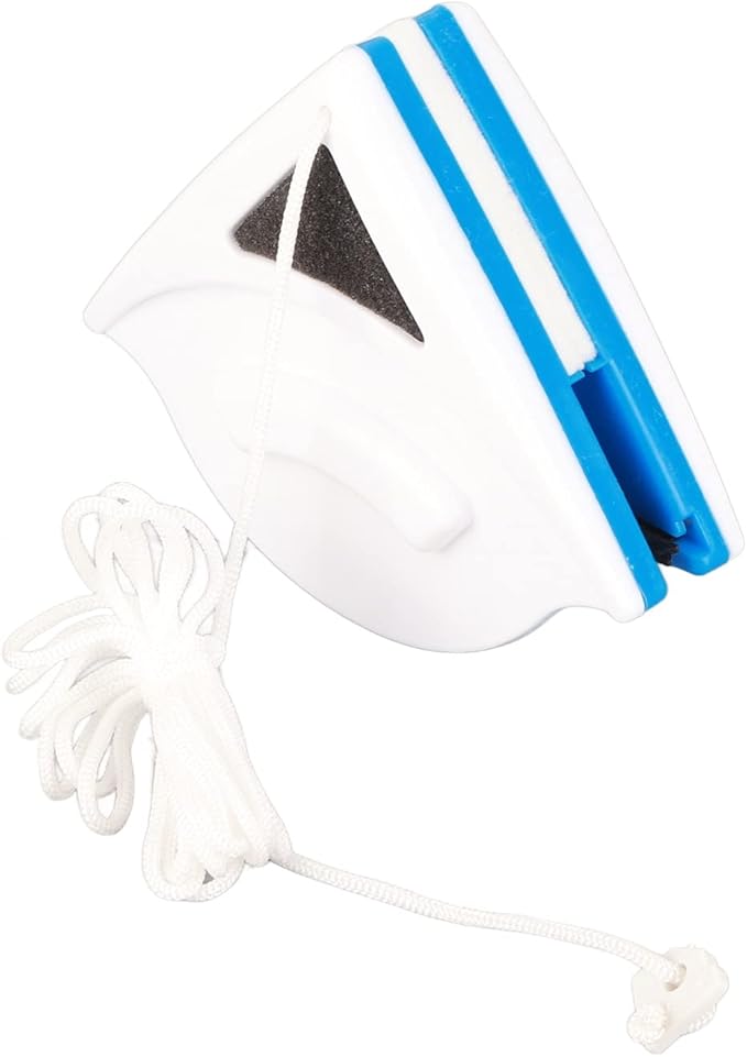 Window Double Side Wiper Plastic Ergonomic Handle Magnetic Glass Cleaning Wiper for High Rise Residential (3-8mm)