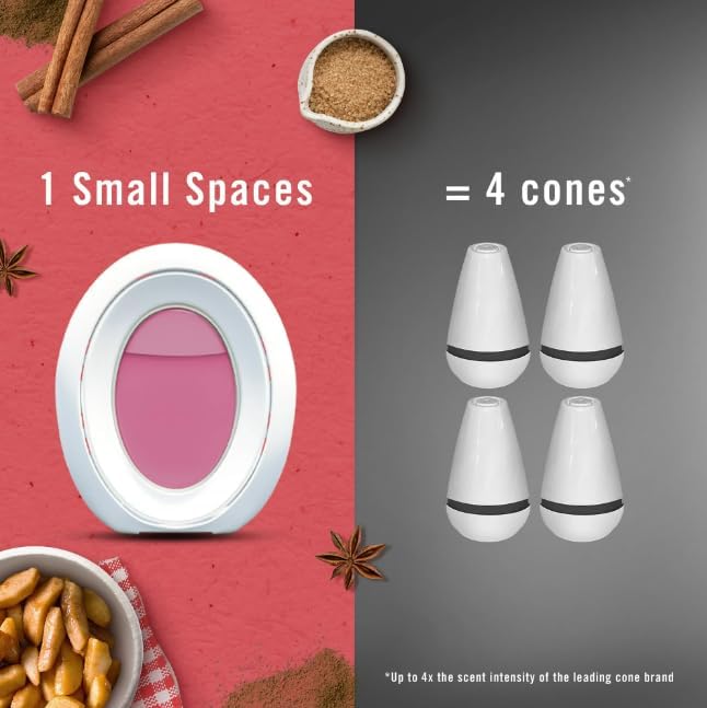 F.e.b.r.e.z.e Small Spaces Air Freshener 4 Count (Pack of 1) (Baked Cinnamon Apple)