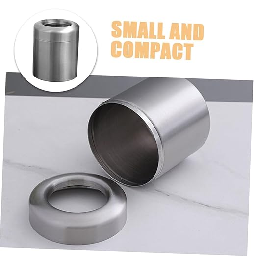 PRETYZOOM Touchless Trash Can Small Metal Waste Basket for Bathroom Kitchen Office Desk Mini Garbage Bin Capacity Modern Design