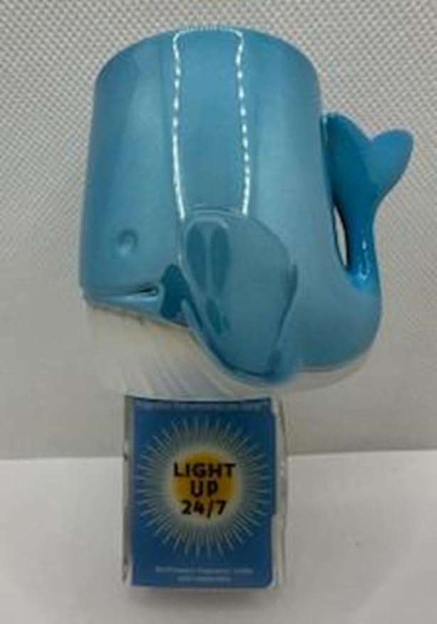 Generic Blue Whale Nightlight WallFlower Plug-in Light-Up 24/7 (Not Scent Control)