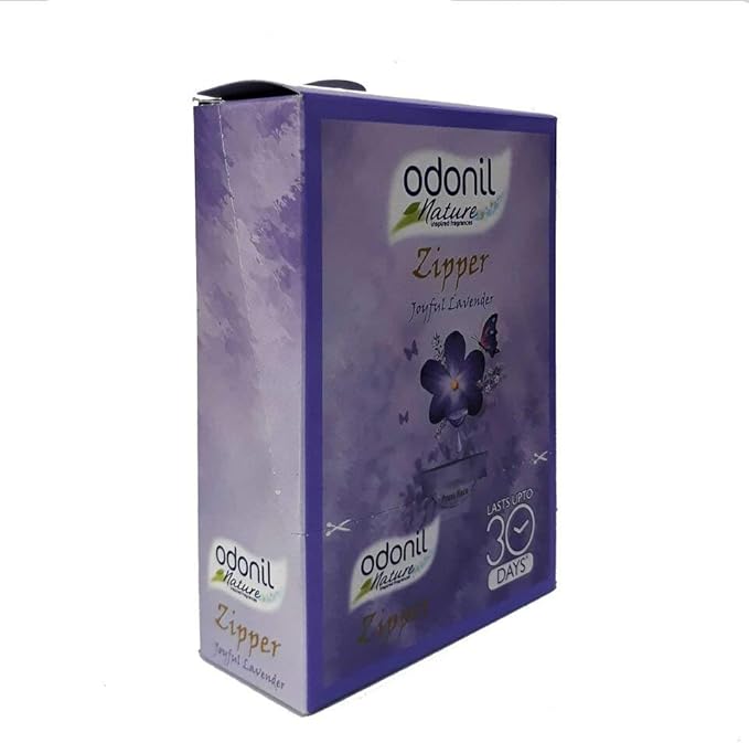Odonil Zipper Joyful Air Freshener - 10 g (Lavender Pack of 6)