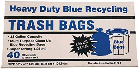 33401 40CT 33GAL BLU Recy Bag
