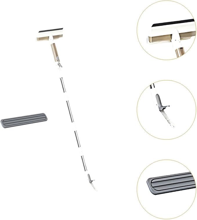 Double Side Mist Retractable Window Cleaner Glass Clean Scrapers Modern Window Spray Cleaning Brush for Shower Home Wall Door 1 Cotton tip