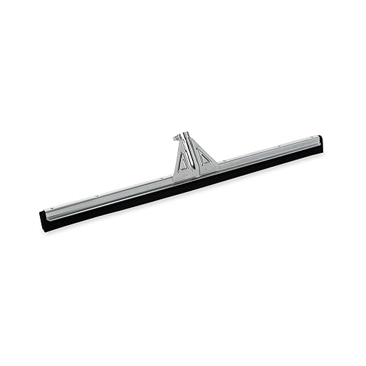 Rubbermaid Commercial Products Heavy-Duty Floor Dual Squeegee Black for Warehouses/Concrete/Car Garage/Basement Floor