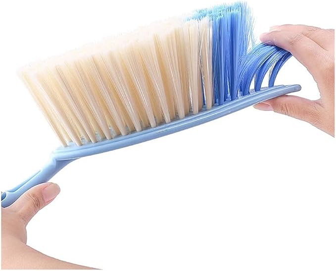 Multifunctional Cleaning Brush Suitable for Hotel Family Clothes Dust Hair Sofa Bed Sheets Bedspread Carpet Cleaning Hand Broom(Green)