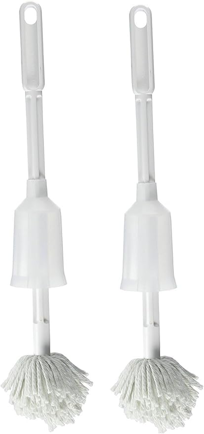 Fuller Brush Toilet Bowl Cleaner Brush – Antimicrobial Toilet Swab with Soft Non-Scratch Head Long Handle Deep Cleaning Under Rim (Pack of 2)