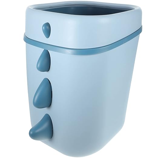 Cabilock Kitchen Trash can Dinosaur Trash Can Open Top Paper Wastebasket Tabletop Garbage Bin Round Countertop for Home Office Bathroom Kitchen Plastic Garbage Bin