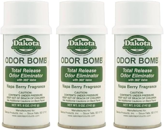 Dakota Odor Bomb Car Odor Eliminator - Napa Berry - 3 Pack