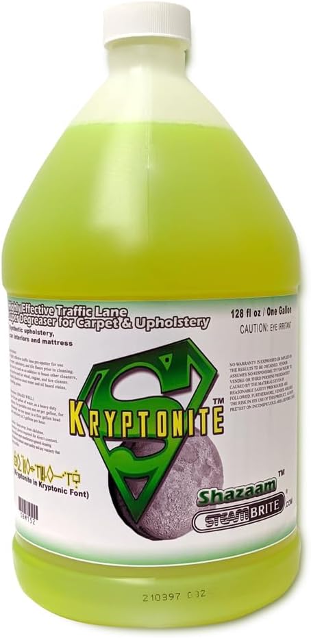 Shazaam SBM152 Kryptonite Neutral pH Cleaner Degreaser Booster Stripper Area Rug and Natural Stone Cleaner 1 Gallon