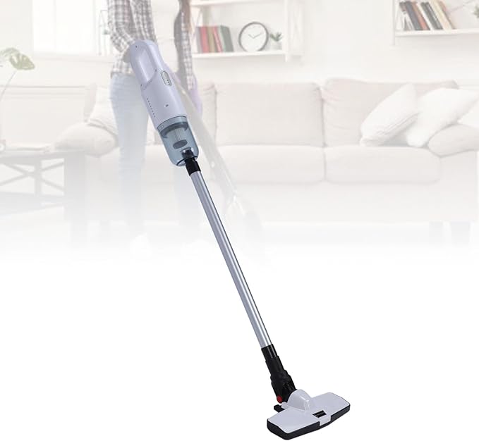 Cordless Stick Vacuum Cleaner Powerful Suction Efficient Cleaning Portable Design for Any (White)
