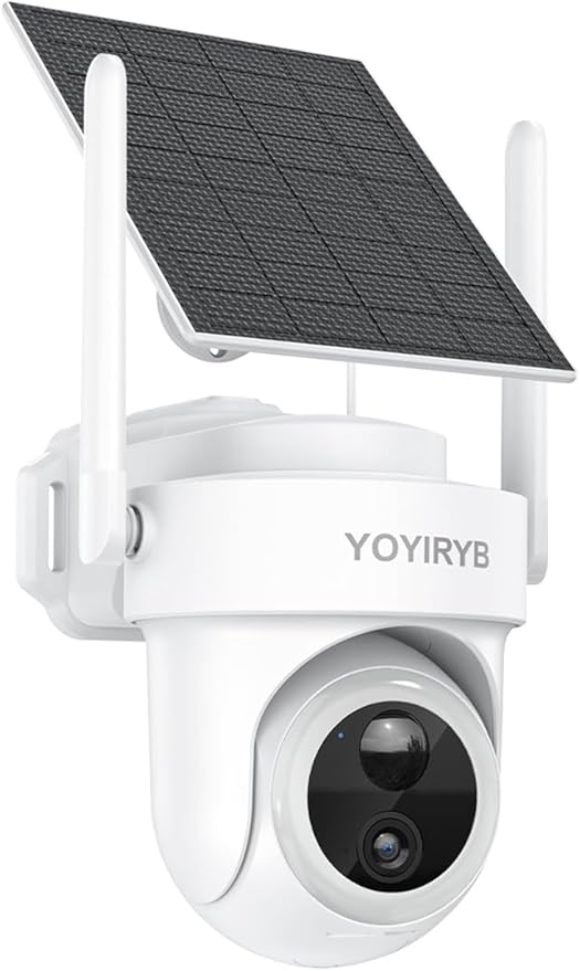 4K Wireless Outdoor Security Camera with Solar Panel – Single Add-on Unit Requires Base Station Not for Standalone Use No WiFi Direct Connection Supports Up to 8-Camera per Base Station