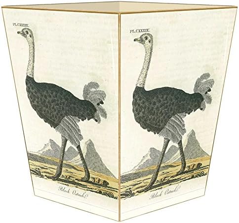 Marye-Kelley WB8432- Ostrich Wastepaper Basket