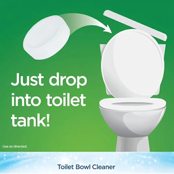 Ultra Clean Toilet Tank Tablets – Long-Lasting Freshness &amp Stain Prevention – Easy Drop-In Toilet Cleaner Tablets – 6 Count