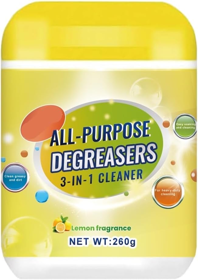 Multi-Purpose Degreaser - Kitchen Grease &amp Oil Stain Cleaner For Stove Cookware Filters &amp More(3PCS)
