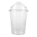 Mobestech Large Transparent Swing Lid Trash Can Sturdy Waste Basket for Home Office Kitchen and Bathroom Versatile Garbage Container for Easy Disposal