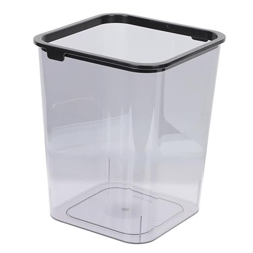 Square Trash Can Small Wastebasket for Bedroom and Bathroom Lightweight Plastic Garbage Container Modern Design for Home and Office