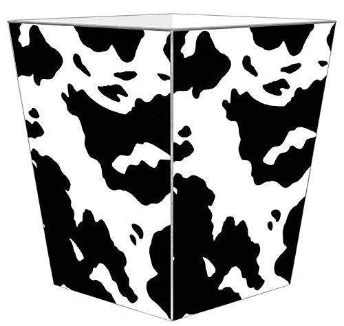 Marye-Kelley WB2624 - Cow Print Wastepaper Basket