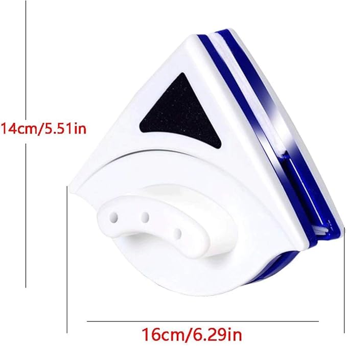 Double-Sided Magnetic Window Cleaner Glass Cleaning Brush Wiper Household Tools with Anti-Falling Rope for High