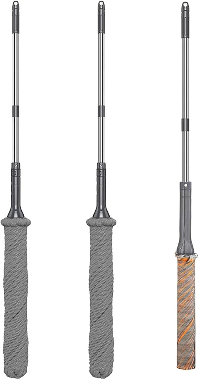 360 Rotating Self Wringing Twist Mop with Long Handle Easy Squeeze Wet Dry Dual Use Multifunctional for Floor Cleaning