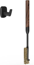 Cleaning Brush Diveotree Hard Bristle Brush for Deep Cleaning Grout Sink Cup Teapot Bottle Blender Multi-Purpose Brush wih Long Handle for Kitchen (Brown)