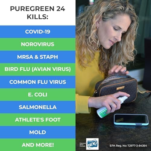 Starter pack Safe &amp Effective Disinfectant Kills Deadly Germs including RSV COVID-19 Norovirus MRSA Staph flu Contains no toxic chemicals odorless (1 32 &amp 2 4oz sprays 3 XL MFC’s)