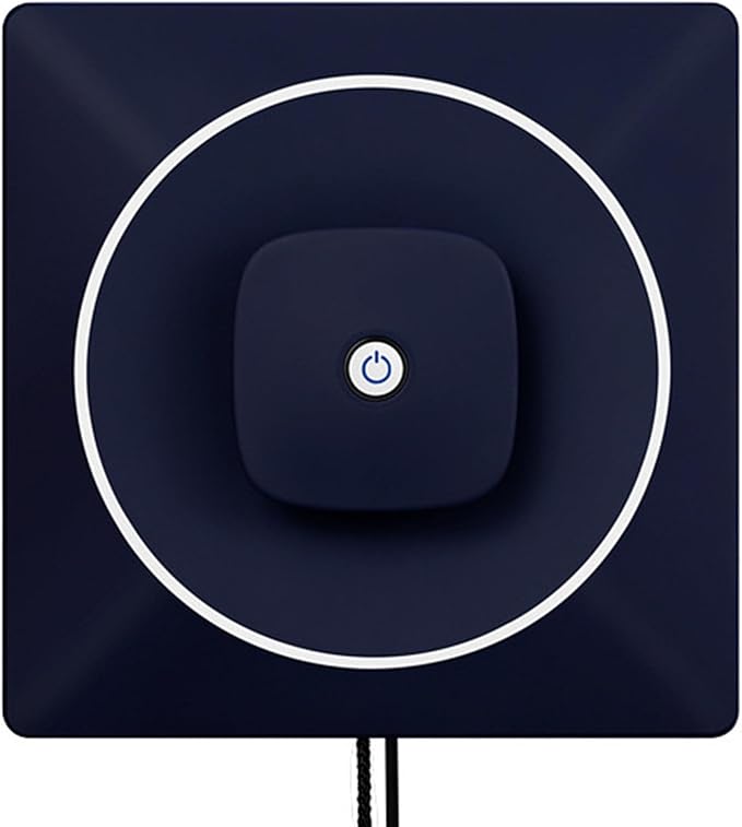 Window Cleaning Robot with Dual Water Spray Remote Control Automatic Window Cleaner Robot with Anti-Falling Sensor Detection Suitable for Windows Ceramic Tiles Navyblue