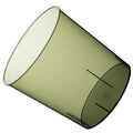 Large Capacity Trash Can Garbage Bucket Plastic Wastebasket for Home Office Open Lid Green Round Multi-Function Trash Bin for Living Room Kitchen