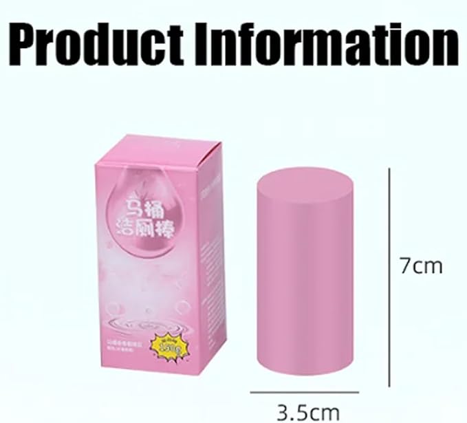 Upgraded Concentrated Descaling Toilet Cleaning Stick Concentrated Descaling Toilet Cleaning Stick Toilet Cleaning Powerful Descaling Toilet Bowl Cleaners Stick (3PC Pink)