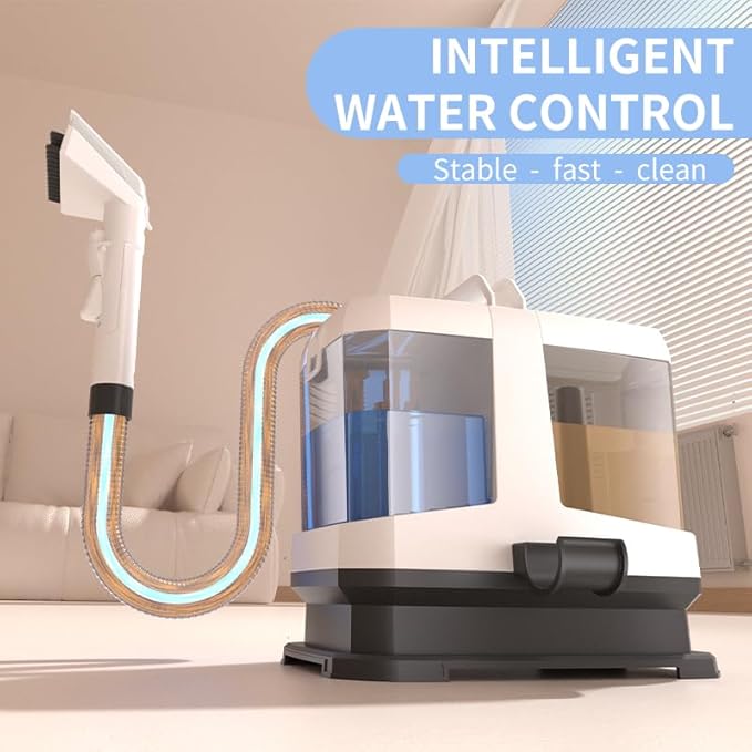 Portable Carpet and Upholstery Spot Cleaner Machine 16Kpa Powerful Suction&ampSelf-Cleaning Suction Dual Brush Handheld Carpet Cleaner Deep Stain Cleaning for Carpet Car Couches Pets Stairs