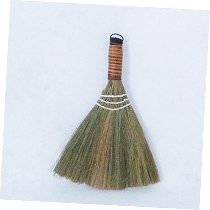 GLEAVI 2pcs Dust Brush Broom and Cleaning Brooms for Desktop and Household Use Handmade Tabletop Sweeper Natural Material Detachable Design for Easy Storage