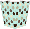 Marye-Kelley WB1170- Giant Blue Dots Wastepaper Basket