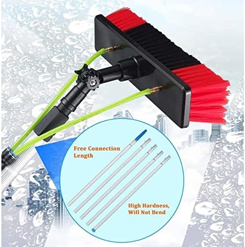 Photovoltaic Cleaner Window Cleaning Pole 512m Telescopic Brush Extendable Cleaner for Conservatory Roof Cleaning Water Fed Ideal for Photovoltaic Panel Cleaning Trucks.