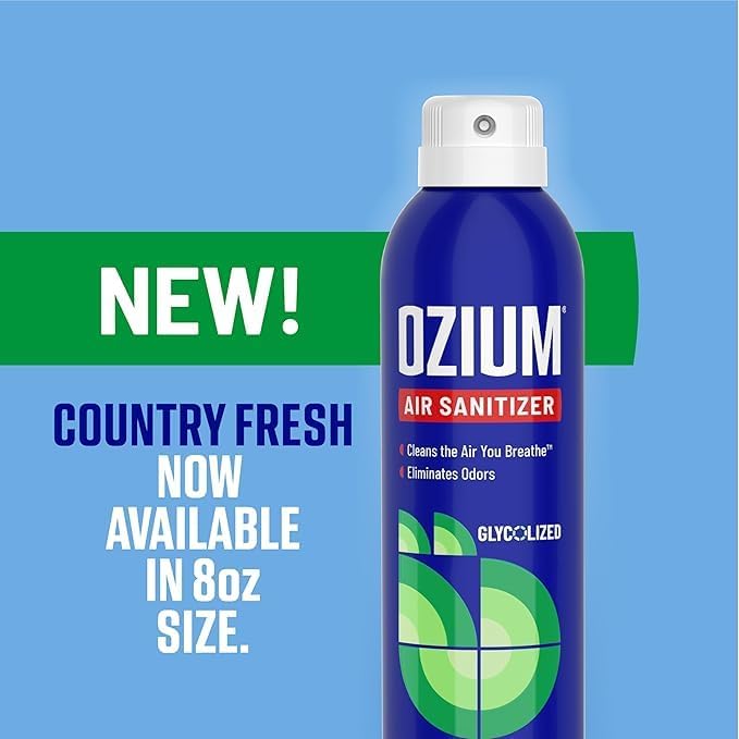 Ozium 8 Oz. Air Sanitizer for Homes Cars Offices and More Country Fresh 4 Packs