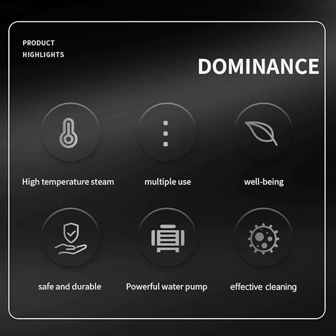 2025 Upgraded Handheld Pressurized Steam CleanerPower Washerwith 1 Set Accessories Multi-Purpose Steamer for Cleaning Car Furniture Floor Grout and Tile (1 set+1 cloth)
