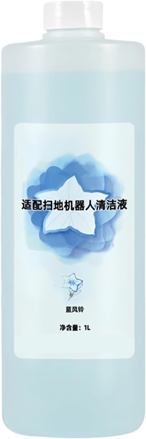 Robot Mop Cleaning Solution 1L Compatible with ECOVACS DEEBOT T30/T30S/X2/X1/T20/T10 Omni &amp Combo Vacuum Mop Floor Cleaner Liquid Streak-Free Formula
