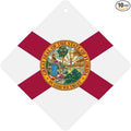 Florida State Flag Printing 10 Pcs Car Air Freshener Hanging Sheets Car Scented Hanging Sheets With Rope For Car Home