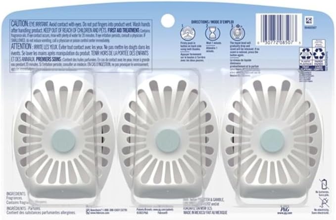 FE.BRE.ZE. Small Spaces BATH Air Freshener - Berry &amp Bramble - 0.25 fl. oz. Pink 3 Pack