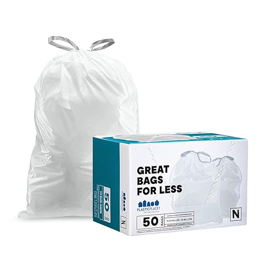 Plasticplace Simplehuman Compatible Trash Bags Bundle (100 Count)