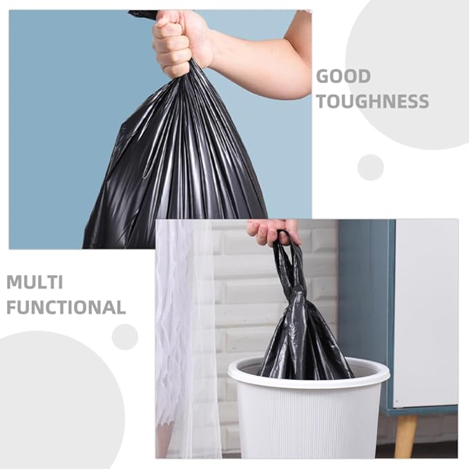 Thickened Plastic Kitchen Trash Bags 200pcs Large Garbage Bags Roll Bathroom Kitchen Trash Can Liners