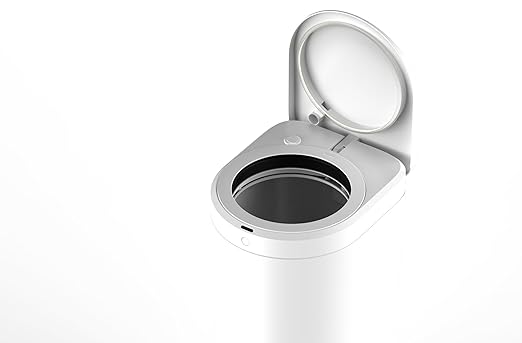 TOWNEW S2000 Official Refill Rings for Smart Bathroom Trash Can Sturdy Trash Bags for Electric Automatic Trash Can 5.5 Gallon 8 pcs White Refill Rings