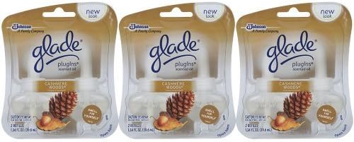 Glade Plugin Scented Oil Refill Cashmere Woods 1.34 oz. (Pack of 3) by Glade
